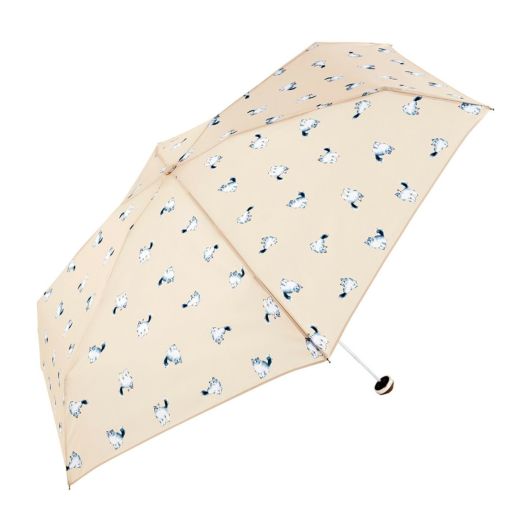 ビコーズ 折りたたみ傘 雨傘 雨晴兼用 猫 レディース <br>B-013327 キャッツ トートバッグ ミニ because