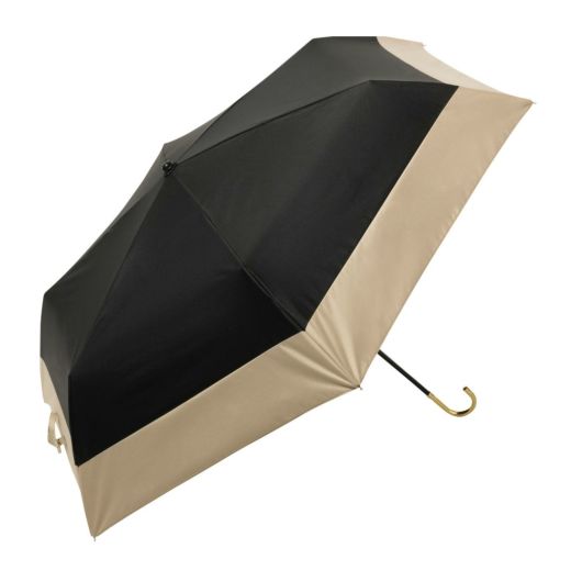 ビコーズ 折りたたみ傘 晴雨兼用 晴雨兼用 レディース <br>B-093502 PUバイカラー ミニ because｜UVカット率100% 遮光率100% 遮熱効果 UPF50+