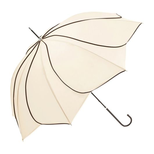 ビコーズ 長傘 雨傘 雨晴兼用 レディース <br>B-133200 バイカラーパイピング because｜花びら