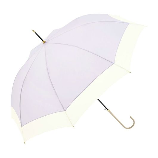 ビコーズ 長傘 雨傘 雨晴兼用 レディース <br>B-139199 バイカラージャンプ because｜ワンタッチオープン