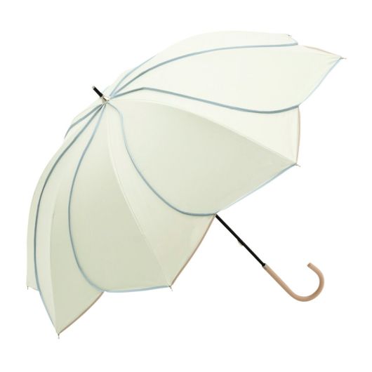 ビコーズ 長傘 晴雨兼用 晴雨兼用 レディース <br>B-936845 PUバイカラーパイピング because｜UVカット率100% 遮光率100% 遮熱効果 UPF50+