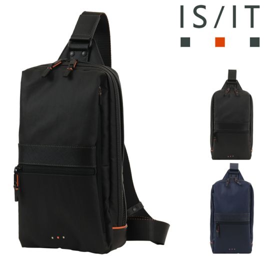 イズイット ボディバッグ ショルダーバッグ 斜め掛け 縦型 メンズ <br>965911 グリンザ ISIT IS/IT カジュアル 防水 軽量 ナイロンコーティング