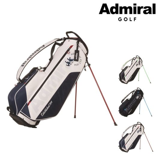 アドミラル ゴルフ キャディバッグ スタンド型 5分割 9型 46インチ 2.7kg ライトウェイト メンズ ADMG5AC7 <br>Admiral ゴルフバッグ スポーツ