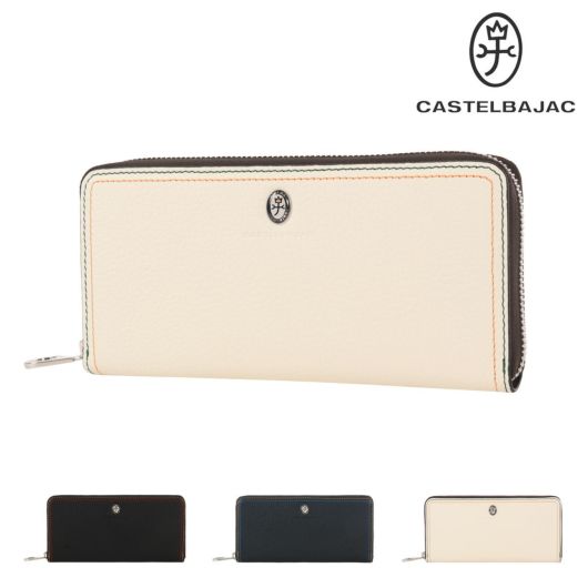 カステルバジャック 長財布 ラウンドファスナー 財布 ロング