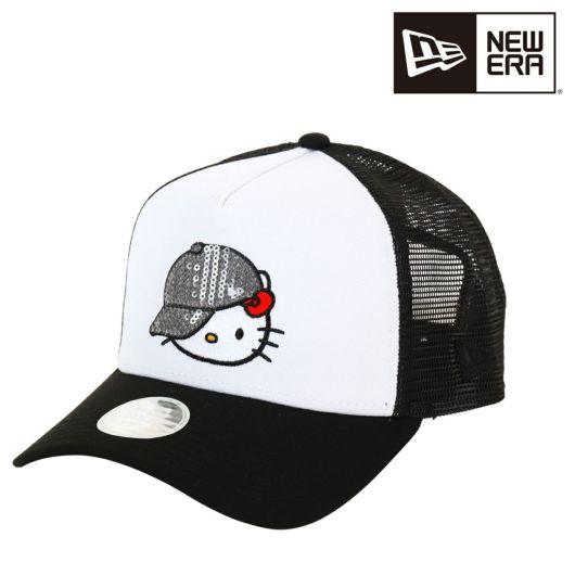 ニューエラ ゴルフ キャップ 帽子 GOLF Women's 9FORTY A-Frame トラッカー HELLO KITTY ハローキティ キャップ スパンコール  <br>NEW ERA GOLF キティちゃん サンリオ