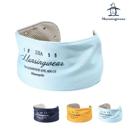 マンシングウェア ゴルフ ネッククーラー メンズ レディース <br>MG5SAZ04M Munsingwear 熱中症対策 暑さ対策 ネックバンド ひんやり 冷感