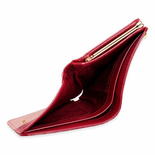 三つ折り財布 / クロコダイル財布 マゼンタピンク /イタリアン