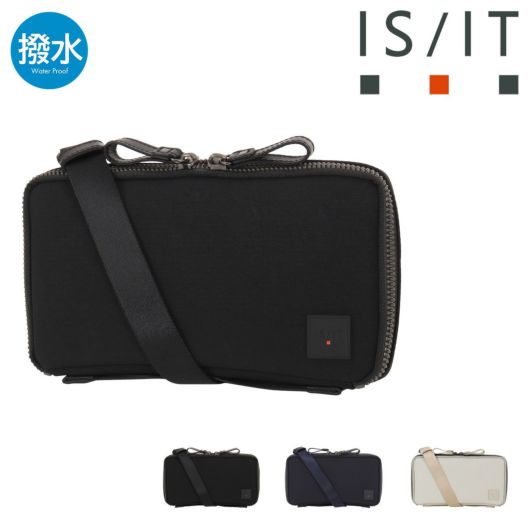 イズイット ショルダーバッグ ミニショルダー ポーチ お財布ショルダー ウォレットショルダー バッグインバッグ 2way 横型 肩掛け 斜め掛け 撥水 メンズ 日本製 <br>963211 トリクル ISIT IS/IT カジュアル お出掛け 旅行