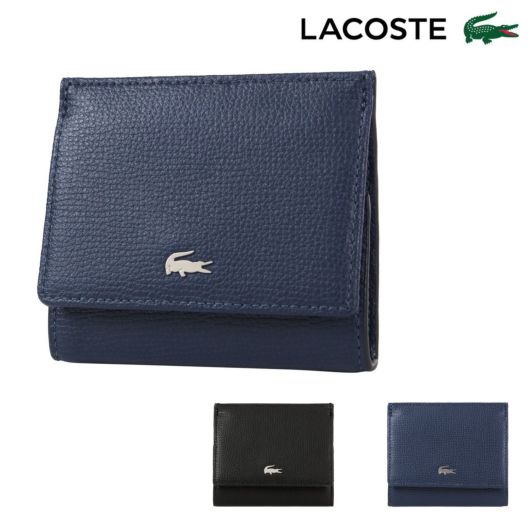 ラコステ コインケース ショートウォレット メンズ <br>NH1602KP LACOSTE 財布 小銭入れ 本革 レザー