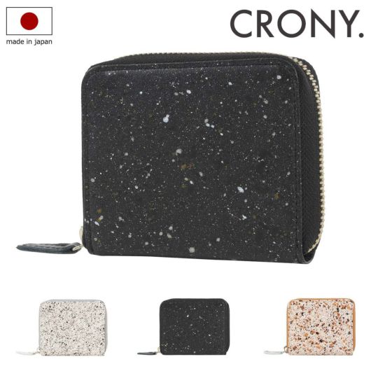 クルニー 二つ折り財布 本革 ラウンドファスナー メンズ レディース <br>CRMK-10 MIKAGE CRONY.  本革 牛革 レザー 日本製