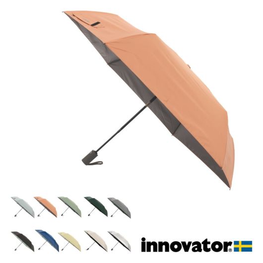 イノベーター 折りたたみ傘 56.5cm 自動開き IN55WJP メンズ レディース<br>innovator  コンパクト 晴雨兼用 遮熱 遮光 UVカット