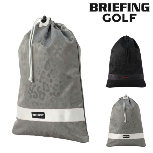 ブリーフィング ゴルフ シューズケース レオパードジャガード メンズ BRG251G33 <br>BRIEFING LEOPARD JQ 撥水 シューズ入れ 靴入れ