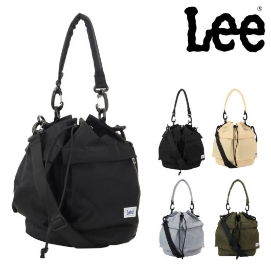 Lee 巾着バッグ 2WAY ナイロン レディース <br>320-1395 KB-01 リー ショルダーバッグ 手提げバッグ 斜め掛け