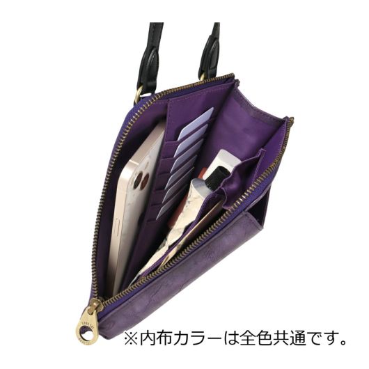 別注カラー ☆ANNA SUI☆ アナスイ スマホ ショルダー アナスイ スマホショルダー L字ファスナー レディース 317950