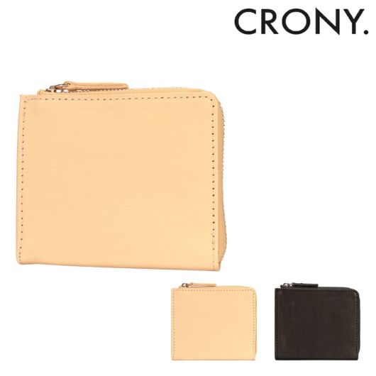 クルニー 財布 L字ファスナー ミニウォレット ハーフジップ メンズ レディース 日本製 CRNU-01<br>CRONY. 牛革 レザー