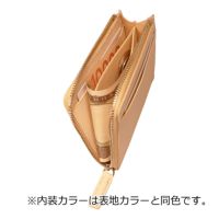 クルニー 財布 L字ファスナー ミニウォレット ハーフジップ メンズ