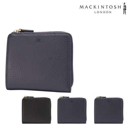 マッキントッシュロンドン 二つ折り財布 L字ファスナー メンズ <br>6060089 ＥＭ エム  MACKINTOSH LONDON 牛革 本革 レザー