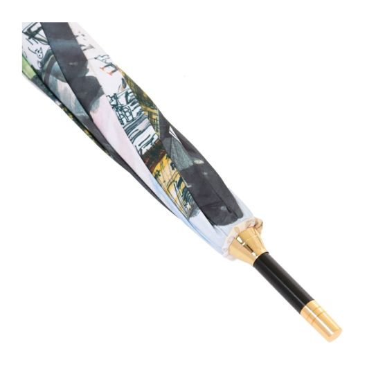 マンハッタナーズ 傘 長傘 猫 雨傘 耐風傘 ねこ ネコ カーボン