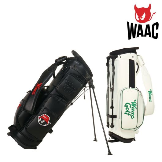 ワック ゴルフ キャディバッグ スタンド型 5分割 9型 46インチ 3.7kg メンズ レディース<br>072252800 WAAC GOLF 軽量 エナメル