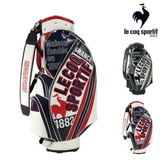 LE COQ SPORTIF キャディバッグ　9インチ　5分割 le coq sportif golf グラフィックデザイン キャディバッグ 大