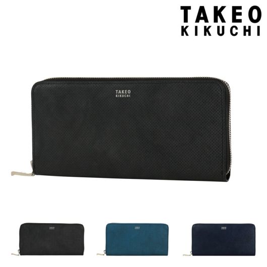 タケオキクチ 長財布 財布 ラウンドファスナー 札入れ 小銭入れ オフィス カジュアル ビジネス メンズ <br>752606 オルフェーノ TAKEO KIKUCHI 牛革 レザー 本革