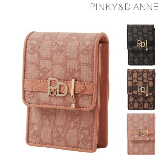 ピンキーアンドダイアン シガレットケース パドロック PDLWBEE1 <br>PINKY&DIANNE | リップケース マルチケース タバコケース 総柄 モノグラム ロゴ 煙草 たばこ ビジュー