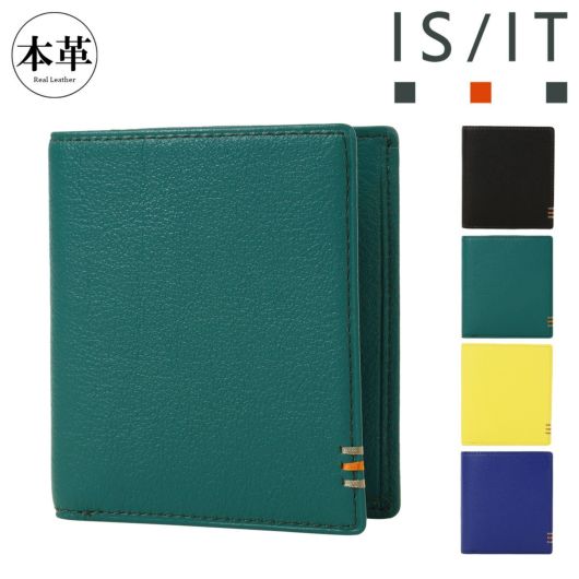 イズイット 財布 二つ折り 二つ折り財布  メンズ 純札 Tender テンダー 970603 <br>ISIT IS/IT 札入れ カードケース コンパクト 本革 牛革 レザー