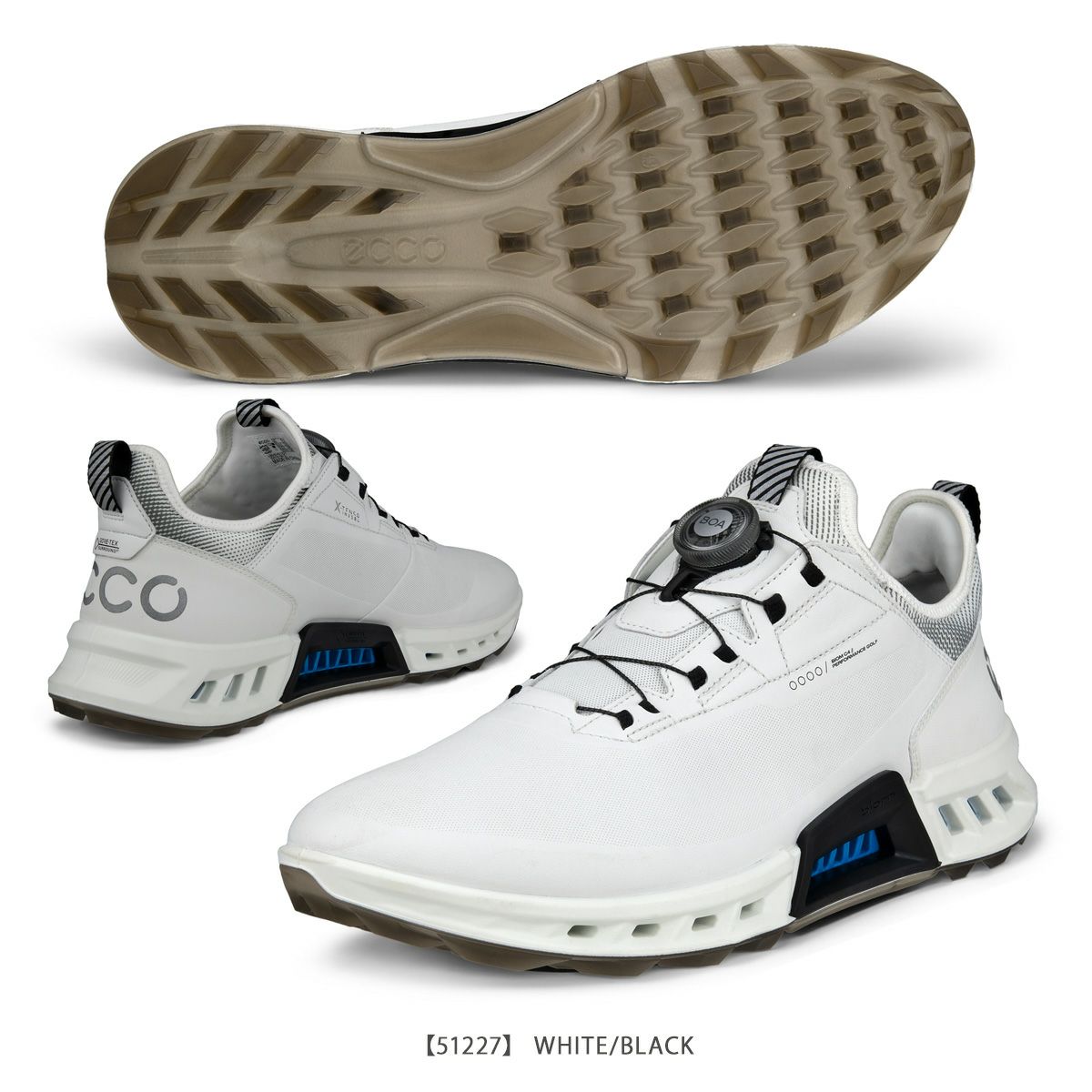 【51227】WHITE/BKACK