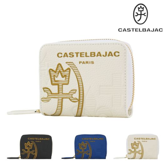 カステルバジャック コインケース  メンズ 小銭入れ ミニウォレット コンパクト BOX型 カヌレ 035622 <br>CASTELBAJAC レザー 本革 牛革 カジュアル