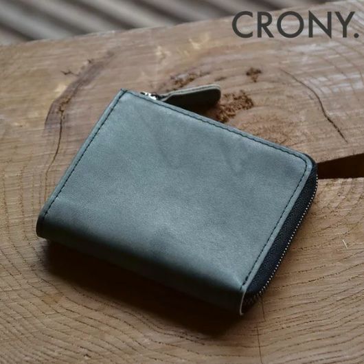 クルニー L字ファスナー財布 財布 L字ファスナー ミニ財布 コンパクト 札入れ メンズ 日本製 <br>CRSH-01 SESSHU CRONY. 雪舟 ムラ染め 牛革 本革 レザー