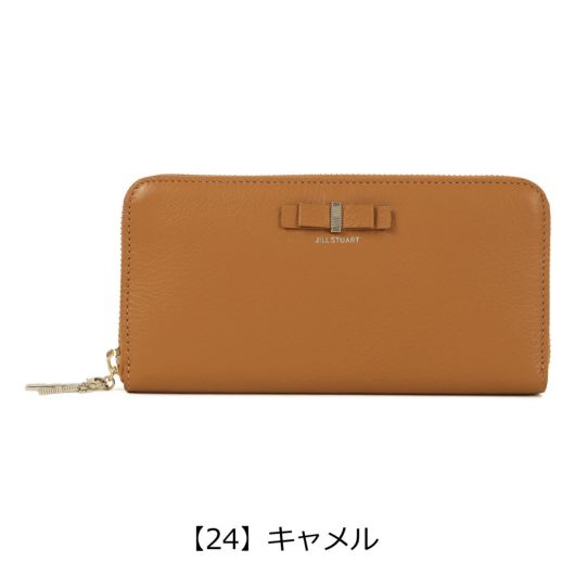 ジルスチュアート 長財布 本革 ラウンドファスナー レディース