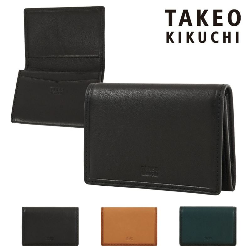 タケオキクチ 名刺入れ メンズ 本革 カードケース ささマチ カード入れ