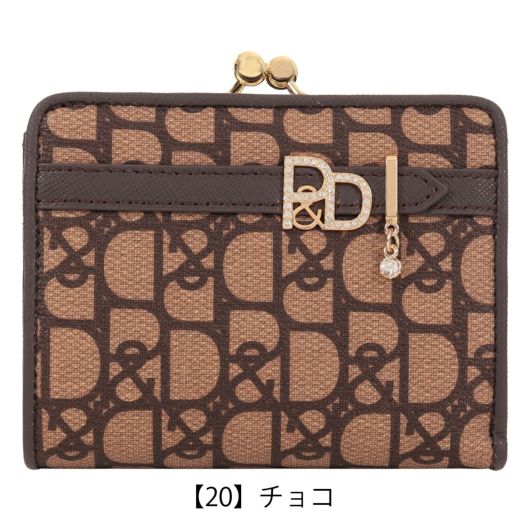 ピンキーアンドダイアン 二つ折り財布 がま口 パドロック レディース