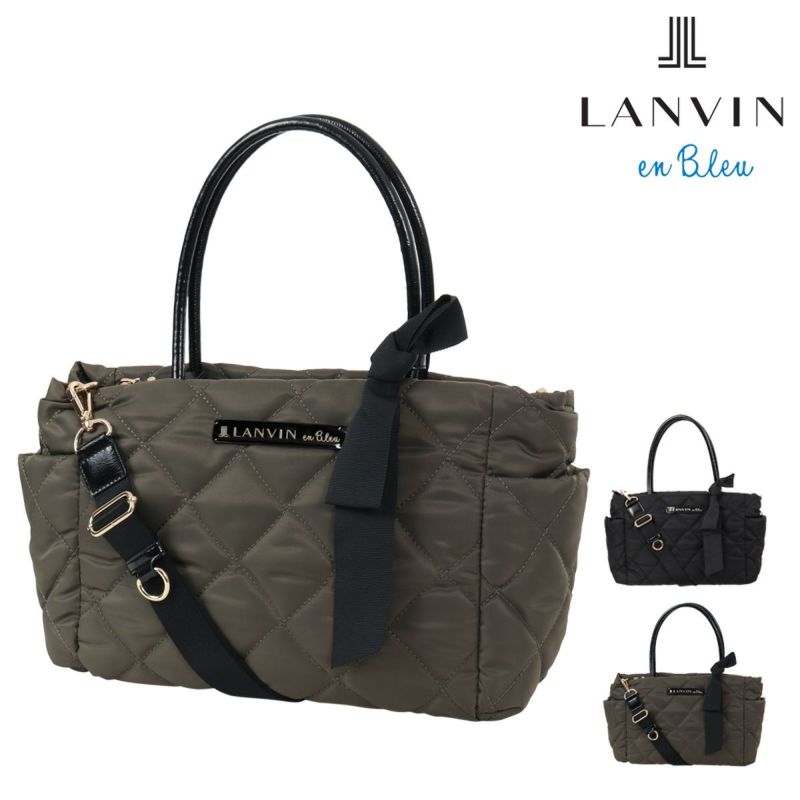 ランバンオンブルー トートバッグ レディース オルセー 484641 LANVIN en Bleu 2WAY ショルダーバッグ 軽量 キルティング キルト リボン クリスマス_mp クリスマス_wp ランバンオンブルー トートバッグ レディース オルセー 484641 LANVIN