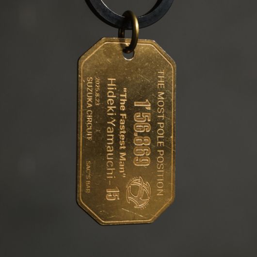 レーシングドライバー 山内英輝 最多ポールポジション15回記念真鍮