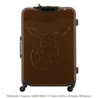 GUREMITI FACE POISTER ブラウン ケース付き ポケモン スーツケース 95L 69cm 4.5kg PK-0877-69 Pokemon | イーブイ