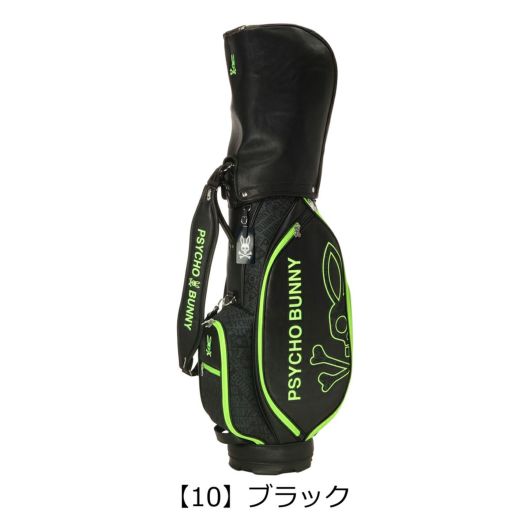 サイコバニー ゴルフ キャディバッグ カート型 9型 46インチ対応 FLAGSHIP メンズ レディースPBMG5FC3 Psycho Bunny ゴルフバッグ サイコバニー ゴルフ キャディバッグ カート型 9型 46インチ対応