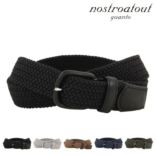 ノストロアテュー ベルト メッシュベルト 日本製 メンズ ピンタイプ