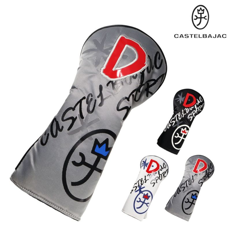 カステルバジャック スポーツ ドライバーカバー ヘッドカバー メンズ レディース 7235399307 CASTELBAJAC SPORT ドライバー用ヘッドカバー DR 1W ポリエステル 微光沢感 Dワッペン ロゴプリント カステルバジャック スポーツ ドライバーカバー ヘッドカバー メンズ