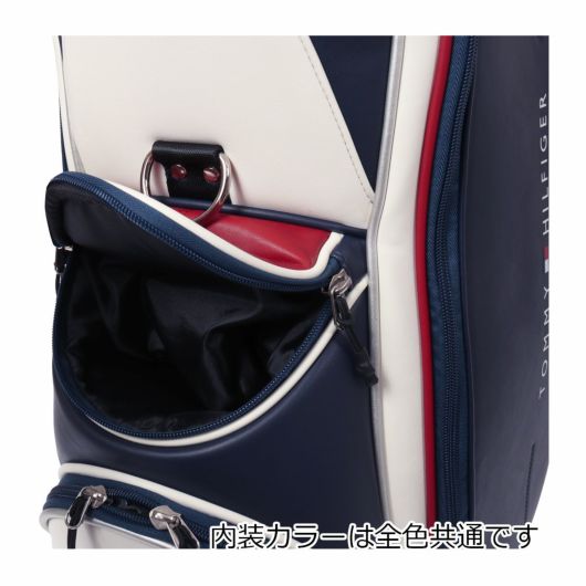 トミーヒルフィガー キャディバッグ ゴルフ カート型 キャスター付き