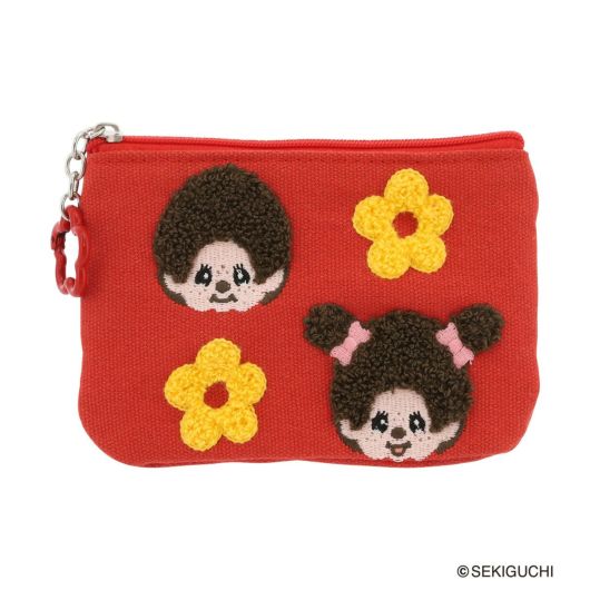 モンチッチ ポーチ レディースAMS-006 AM-030 Monchhichi | サガラ刺繍