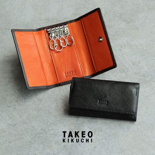 タケオキクチ キーケース メンズ アルド <br>177621 TAKEO KIKUCHI｜本革 レザー ブランド専用BOX付き