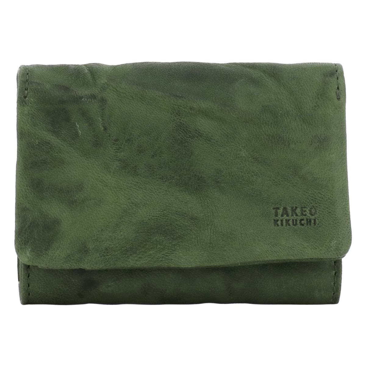 タケオキクチ 三つ折り財布 ミニ財布  720623 オイスター