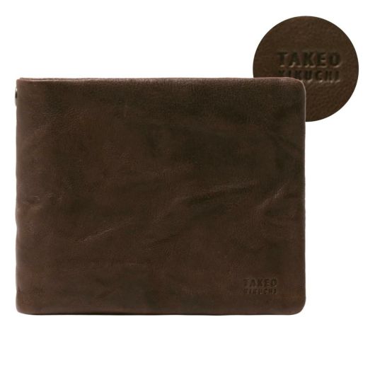 美品　タケオキクチ　コンパクトウォレット TAKEO KIKUCHI 最大27% 7/22限定 タケオキクチ 財布 二つ折り