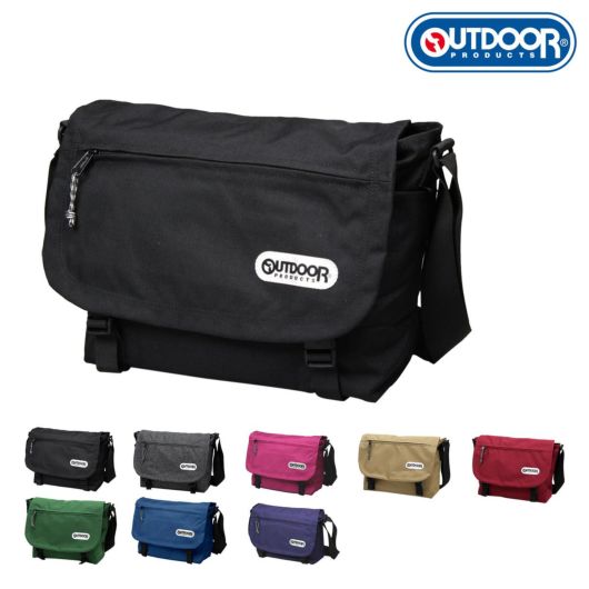 アウトドアプロダクツ フラップ ショルダーバッグ コーデュラナイロン 62031<br> OUTDOOR PRODUCTS メッセンジャーバッグ 斜めがけ