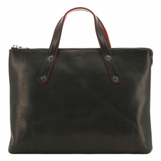 ソラチナ　レザー バッグ 黒 SOLATINA トートバッグ 2way ショルダー B5サイズ対応