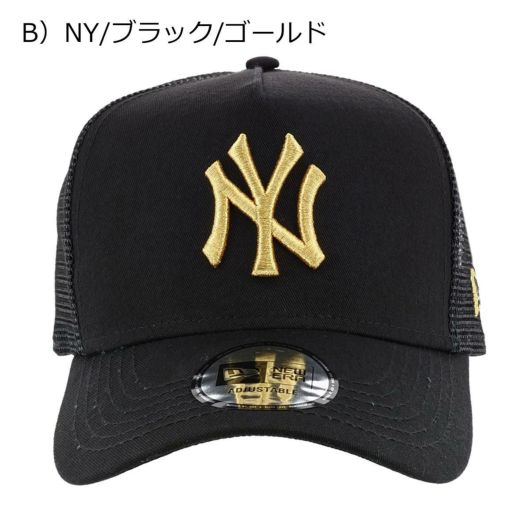 B）NY/ブラック/ゴールド