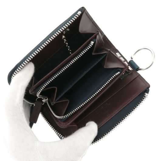 【極美品】LANVINランバンコレクション マルチキーケース 小銭入れ★ブラック EMBOSSED LEATHER MULTI KEY CASE｜ランバンコレクション(メンズ