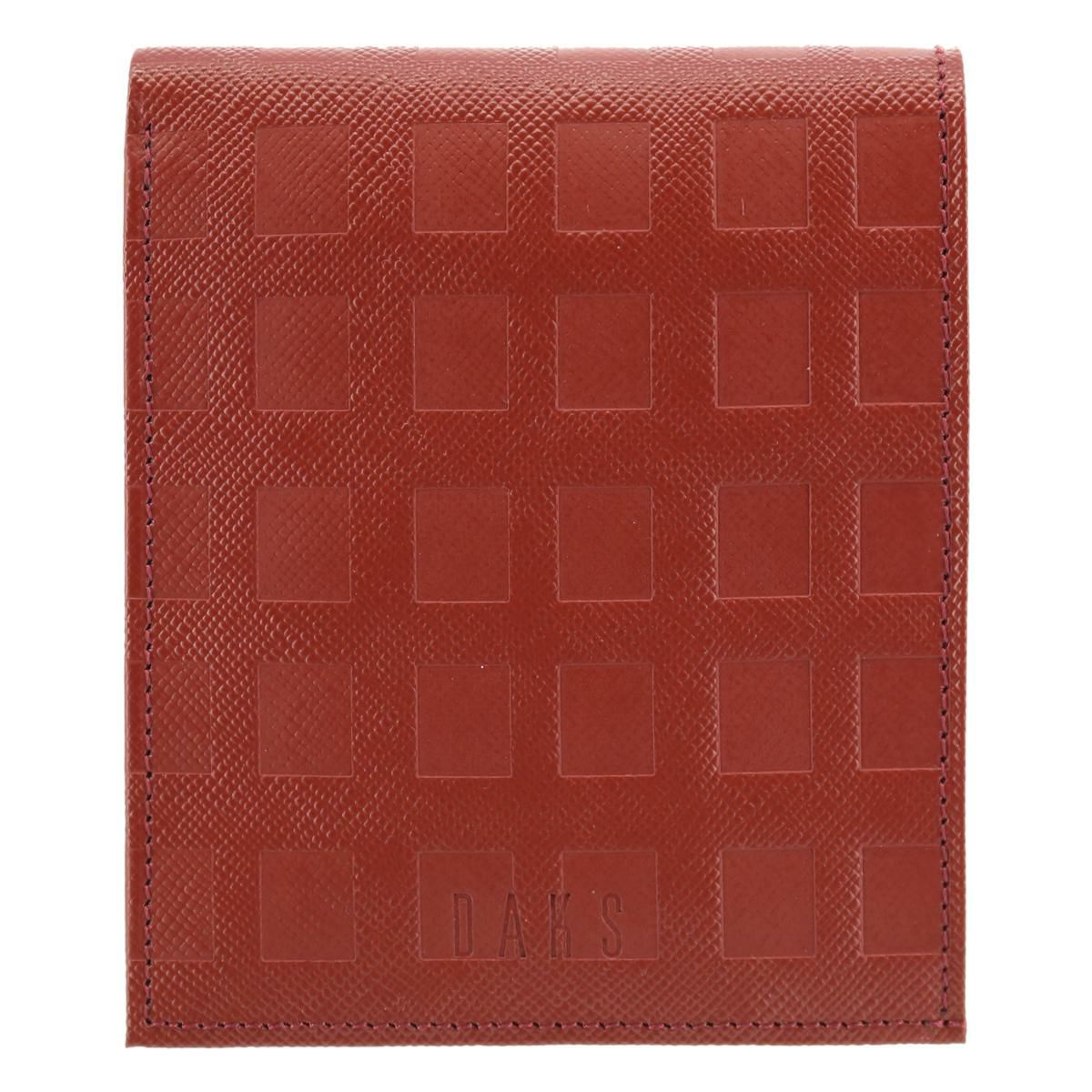 ダックス 二つ折り財布 チェッカーエンボス DP25113