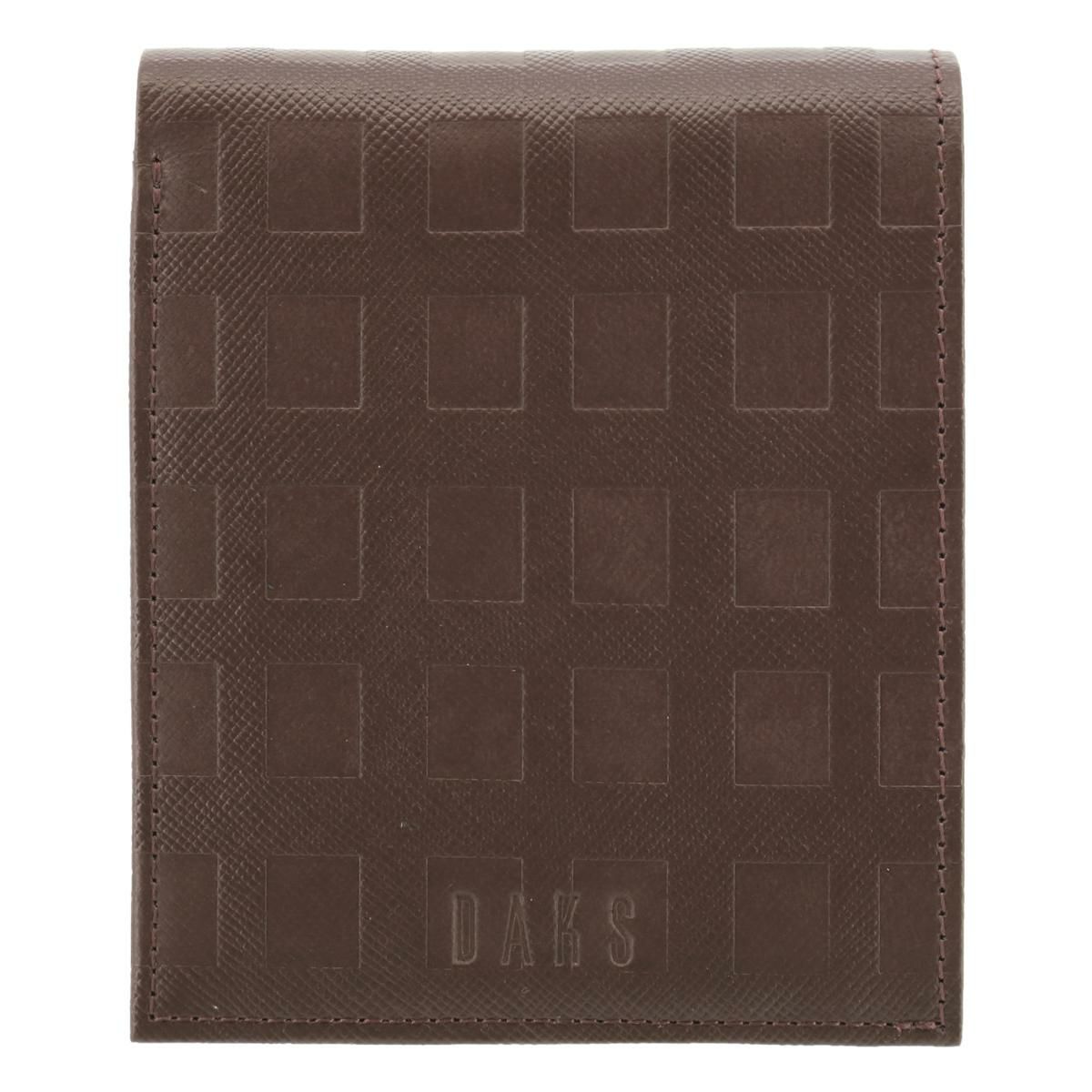 ダックス 二つ折り財布 チェッカーエンボス DP25214